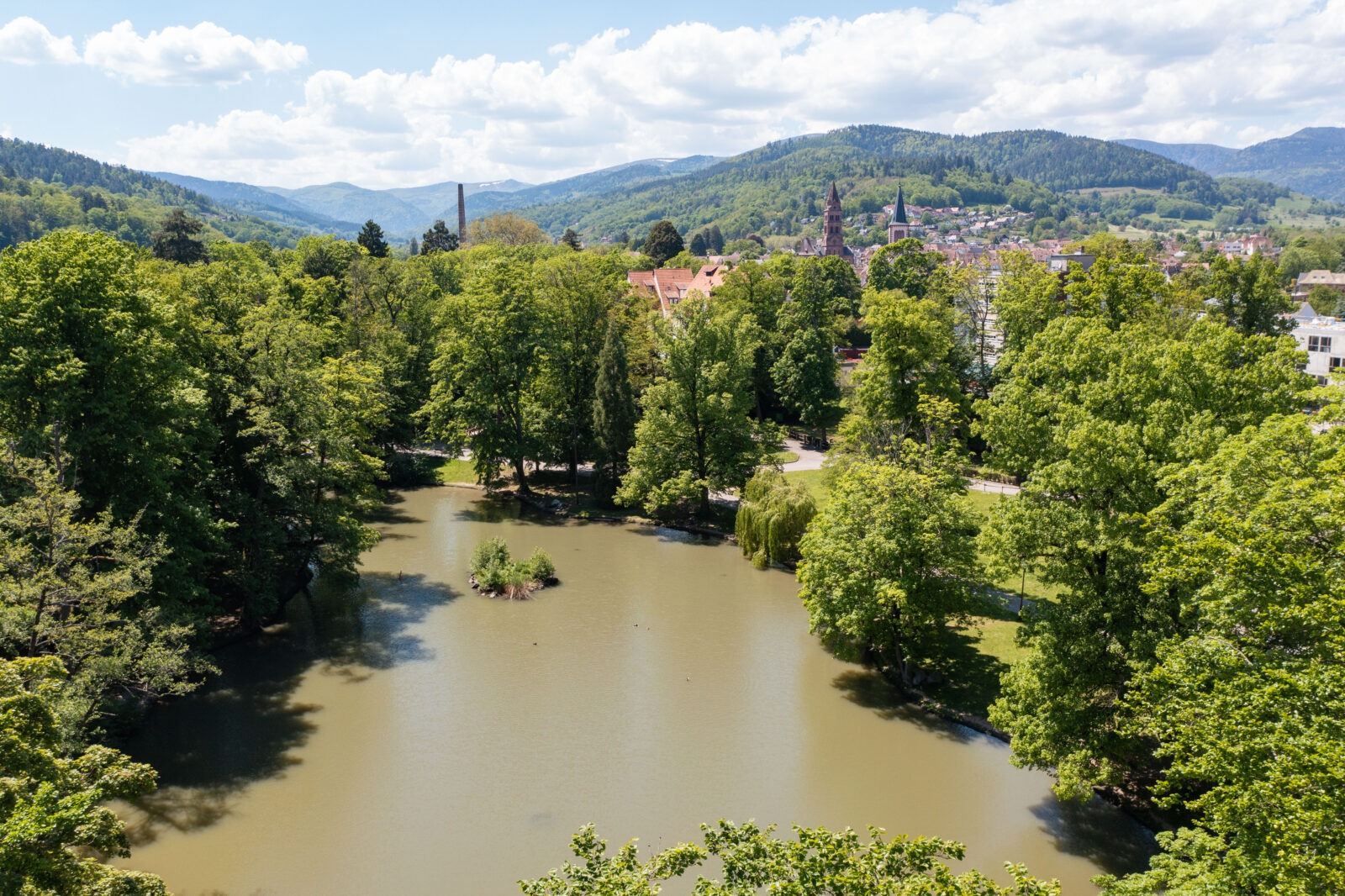 Parc de la fecht en été