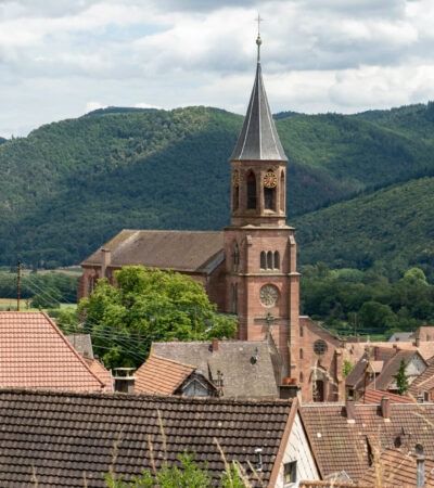 Vue sur wihr au val depuis le vignoble