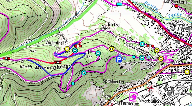 Déviation dans le secteur Moenchberg